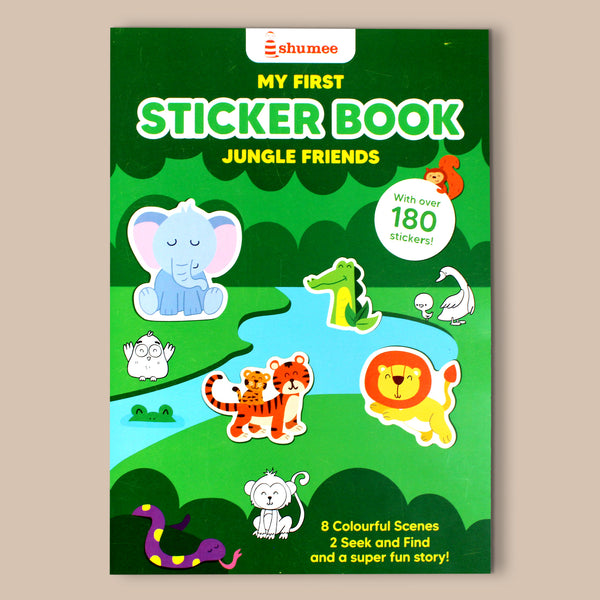 Jungle Friends Sticker Book -180+ stickers (3+ years)