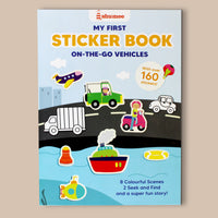 Vehicles Themed Sticker Book -160+ stickers (3+ years)