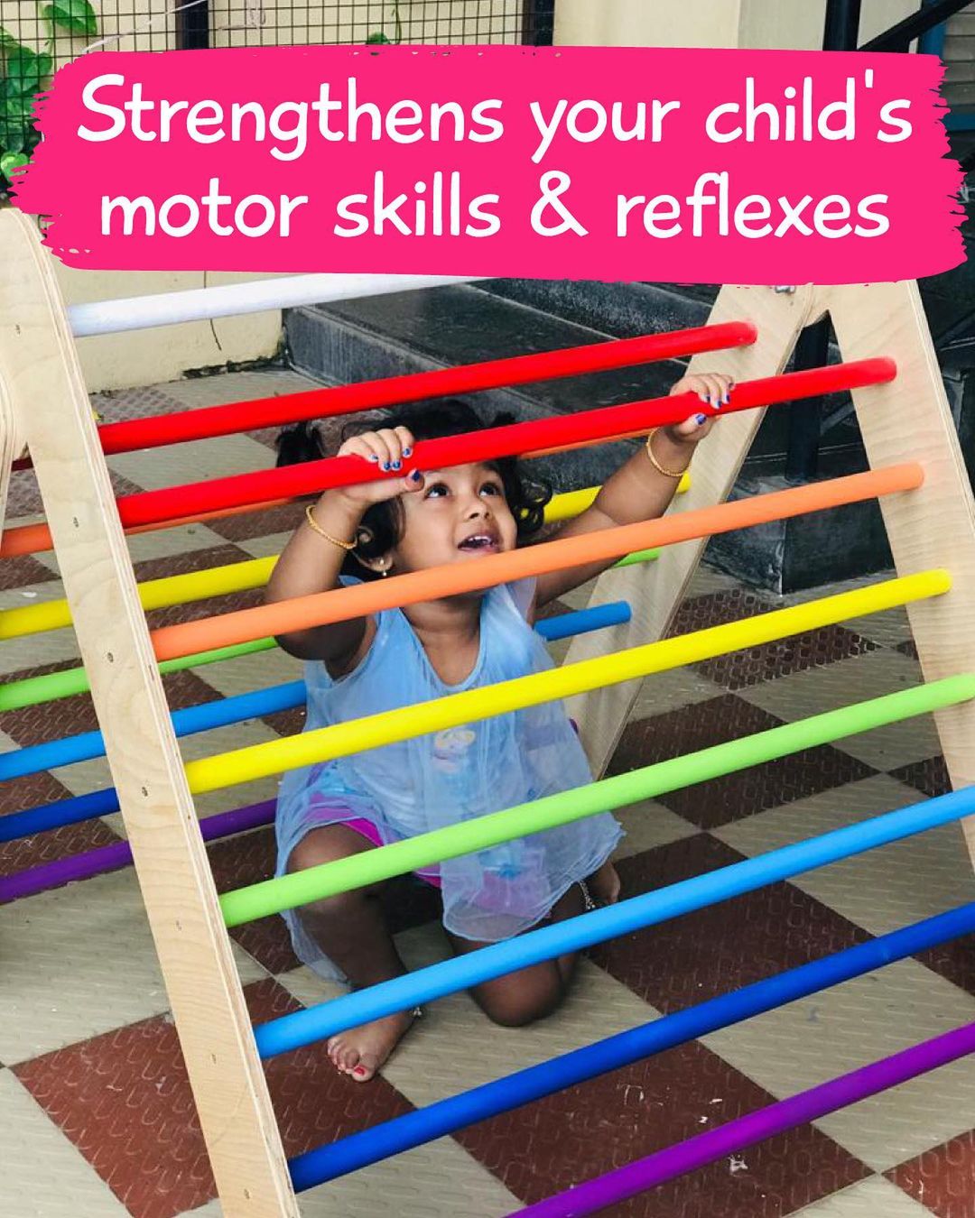 Wooden Pikler Triangle | Climbing Toy for Kids & Toddlers