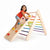 Wooden Rainbow Pikler Triangle With Slide/Climber/Play Gym For Babies (6+ Months)