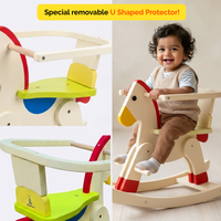 Wooden Rocking Horse Swing Toy For Baby & Toddlers (1 Years+)