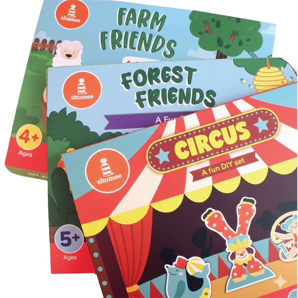 DIY 3D Activity Boxes - Farm, Forest and Circus theme 
 - 3 Years+