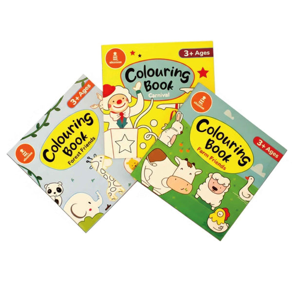 Themed Colouring Books Combo - Set Of 3 (3-6 Years)