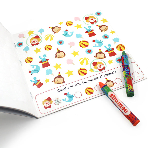Colouring Book & Organic Crayon Kit (3 Years+) | Carnival Theme | Pack of 5