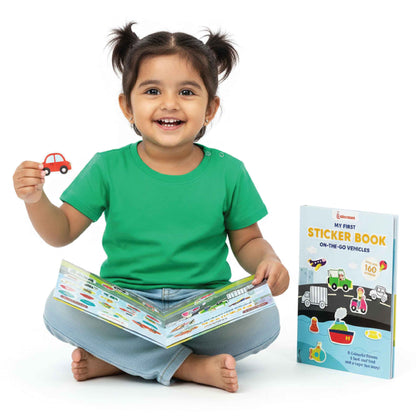 Vehicles Themed Sticker Book -160+ stickers (3+ years)