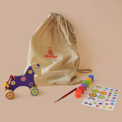 Paint Your Own Wooden Unicorn Set With 30+ Cute Stickers (4+ Years)