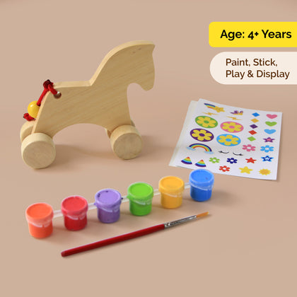 Paint Your Own Wooden Unicorn Set With 30+ Cute Stickers (4+ Years)