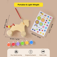 Paint Your Own Wooden Unicorn Set With 30+ Cute Stickers (4+ Years)
