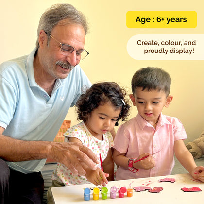 Dessert Themed Magnetic Art Kit - 6 Wooden Magnets (6+ Years)