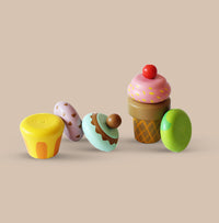 Wooden Magentic Ice cream Toy Set (3 Years+)