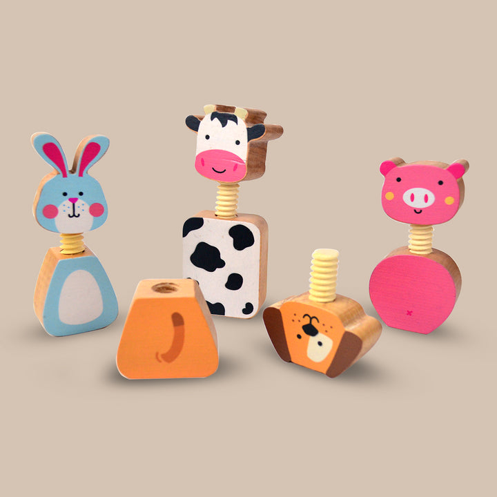 Twist & Turn Wooden Farm Animal Toys (2 Years+)