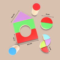 Wooden Chalk-o-Blocks Set - 26 Multishape Blocks (3 Years+)