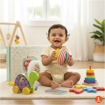 All-in-1 Baby Gift Box – Wooden & Organic Toys (1+ Years)