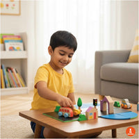 Wooden Build A City Puzzle Pretend Play Toy (2 Years+)