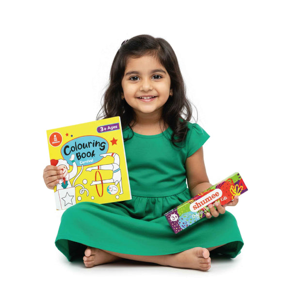 Carnival Fun Coloring Book and Organic Crayon Kit (3 Years+)
