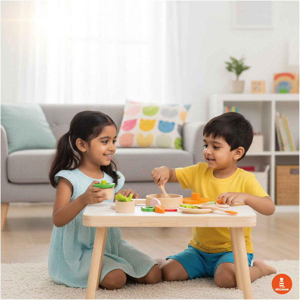 Wooden Kitchen Set - Cooking Set For Lil Chefs (3+ Years)