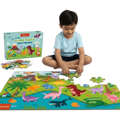 Dinosaur Jumbo Floor Puzzle for Kids – 48 Pieces (3+ Years)