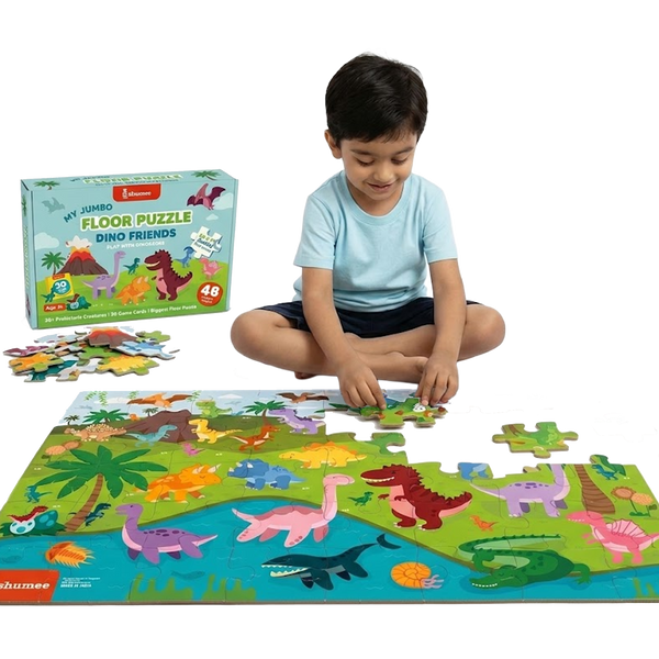 Dinosaur Jumbo Floor Puzzle for Kids – 48 Pieces (3+ Years)