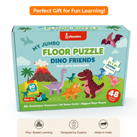 Dinosaur Jumbo Floor Puzzle for Kids – 48 Pieces (3+ Years)