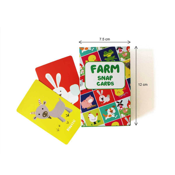 Snap Card Game I Farm Theme I Pack of 5 - (3 Years+)