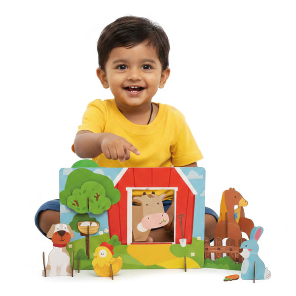 DIY Farm Friends 3D Activity Box  - 4 Years+