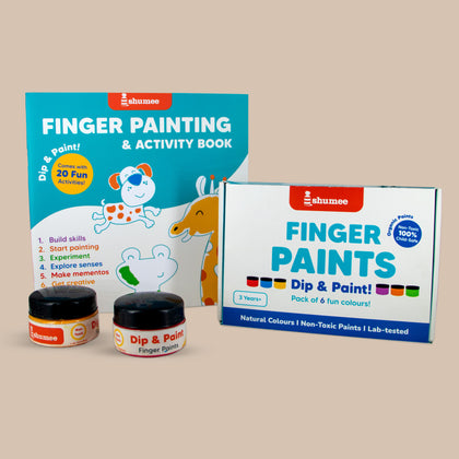 Finger Painting Activity Book, Art and Craft Kit (3 years+)