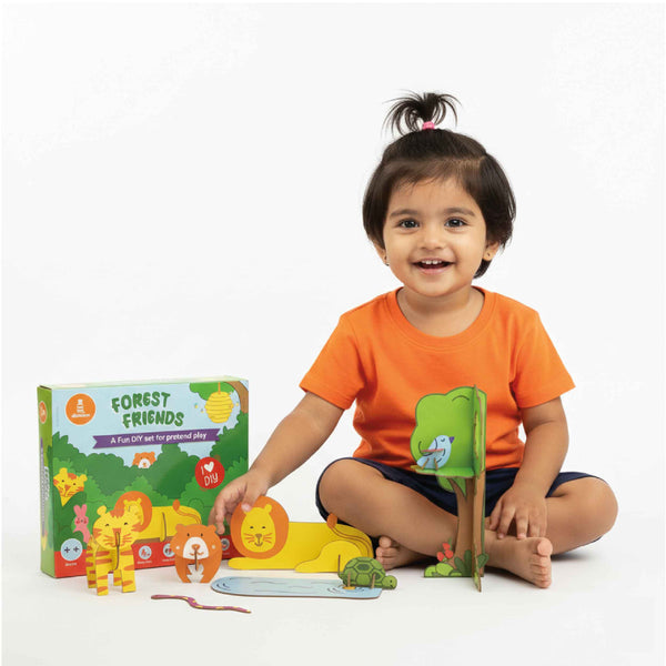 DIY Forest Friends 3D Activity Box  - 5 Years+