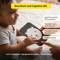 Newborn High Contrast Cards – Black & White Baby Visual Stimulation Book