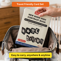 Newborn High Contrast Cards – Black & White Baby Visual Stimulation Book