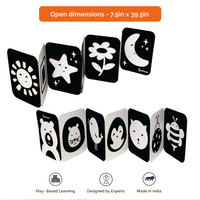 Newborn High Contrast Cards – Black & White Baby Visual Stimulation Book