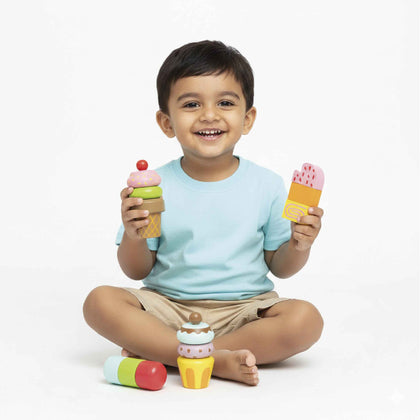 Wooden Magentic Ice cream Toy Set (3 Years+)