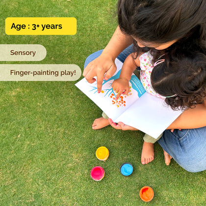 Finger Painting Activity Book, Art & Craft Kit (3+ Years)