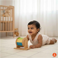 Wooden Montessori Rainbow Hand Spinner Toy (6+ months)