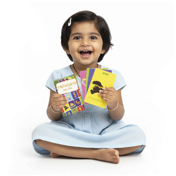 Ramayana Snap Card Game - 52 Cards Featuring Characters (4 Years+)