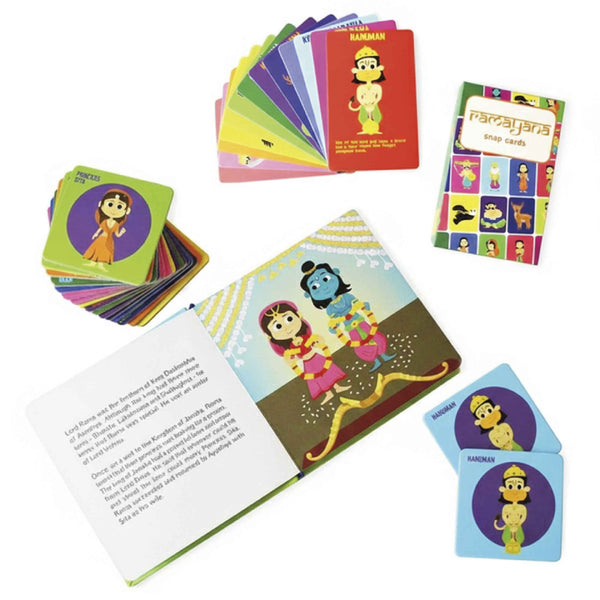 Ramayana Games Combo - 20 Memory Card, 52 Snap Card & Book (Age 4 Years+)