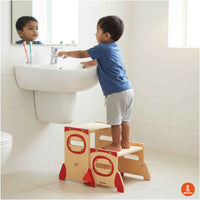 Wooden Stepping Stool For Toddlers (1-10 Years)