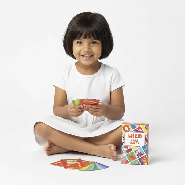 🎁 Forest Animal Snap Card Game Set - 52 Cards (3 Years+)