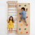 Modular Wooden Indoor Play Gym for Kids – Wall Mounted (3+ Years)