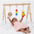 Wooden Montessori Baby Gym – Foldable Neem Wood Play Gym with Hanging Toys