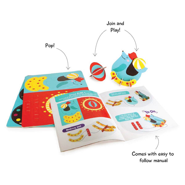 Carnival Fun DIY box and coloring book (3-8 years)