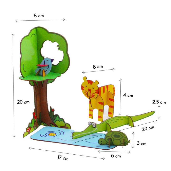 DIY Forest Friends 3D Activity Box  - 5 Years+