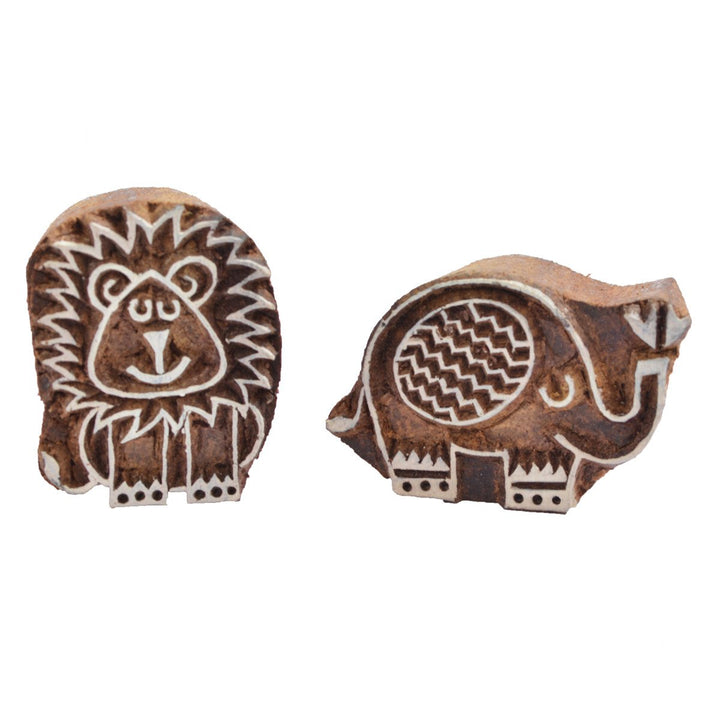 Buy Ele & Leo Wooden Stamps Set Online for Toddlers
