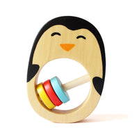 Penguin Wooden Rattle Toy