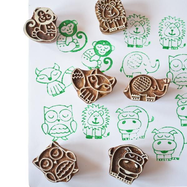 Buy Forest Friends Wooden Stamps | Fun Art Activities for Kids