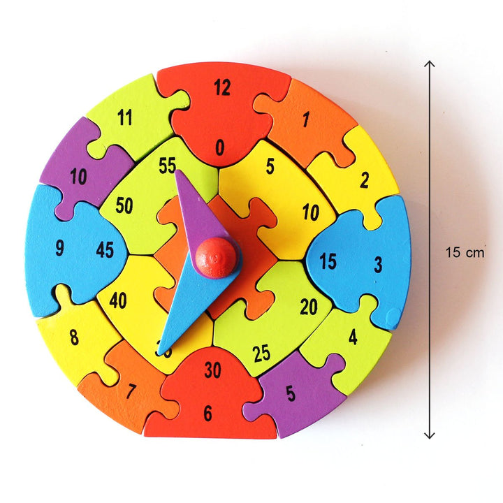 Wooden Clock 3D Jigsaw Puzzle for Kids Online