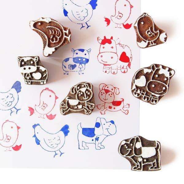 Mommy and Me Wooden Stamps set (3-6 years)