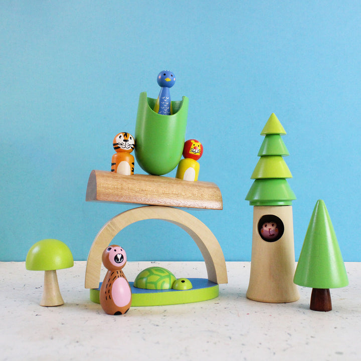 Wooden Peg Dolls Forest Friends Play Set (3 years+)