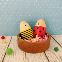 Ladybug and Bee Wooden Toy