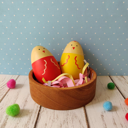 Wooden Egg Shakers Toy