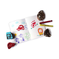 Buy Ele & Leo Wooden Stamps Set Online | Art Activity for Kids